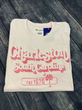Champion Pink Charleston South Carolina Graphic Tee